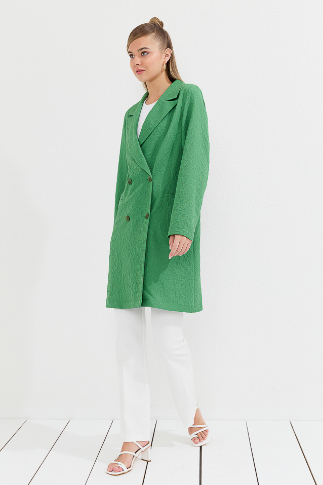 NİHAN Ceket Nihan Blazer Ceket  Benetton Yeşili_modest