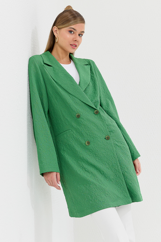 NİHAN Ceket Nihan Blazer Ceket  Benetton Yeşili_modest
