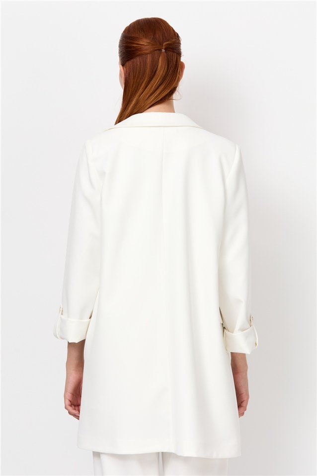 NİHAN Ceket Nihan Klasik Ceket  Beyaz_modest