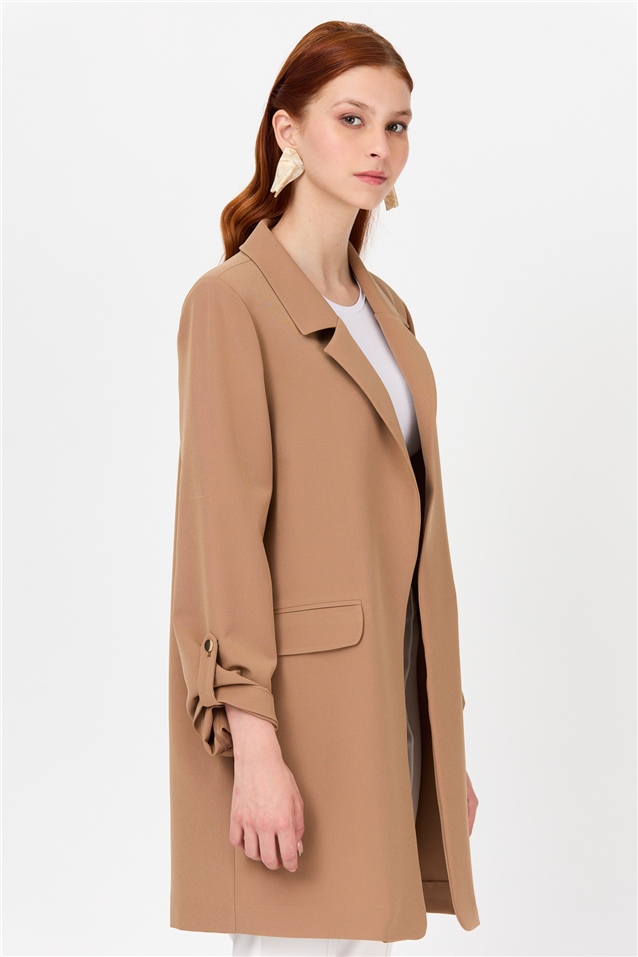 NİHAN Jacket Nihan Klasik Ceket  Camel_modest