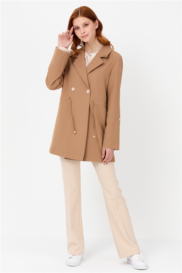 NİHAN Jacket Nihan Klasik Ceket  Camel_modest