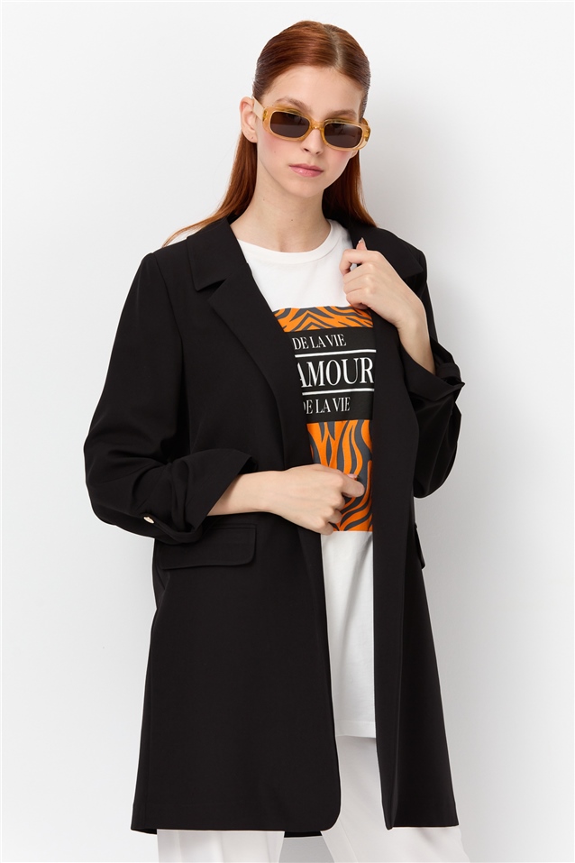 NİHAN Jacket Nihan Klasik Ceket  Siyah_modest