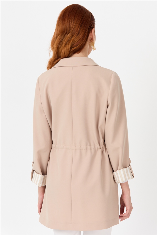 NİHAN Jacket Nihan Klasik Ceket  Taş_modest