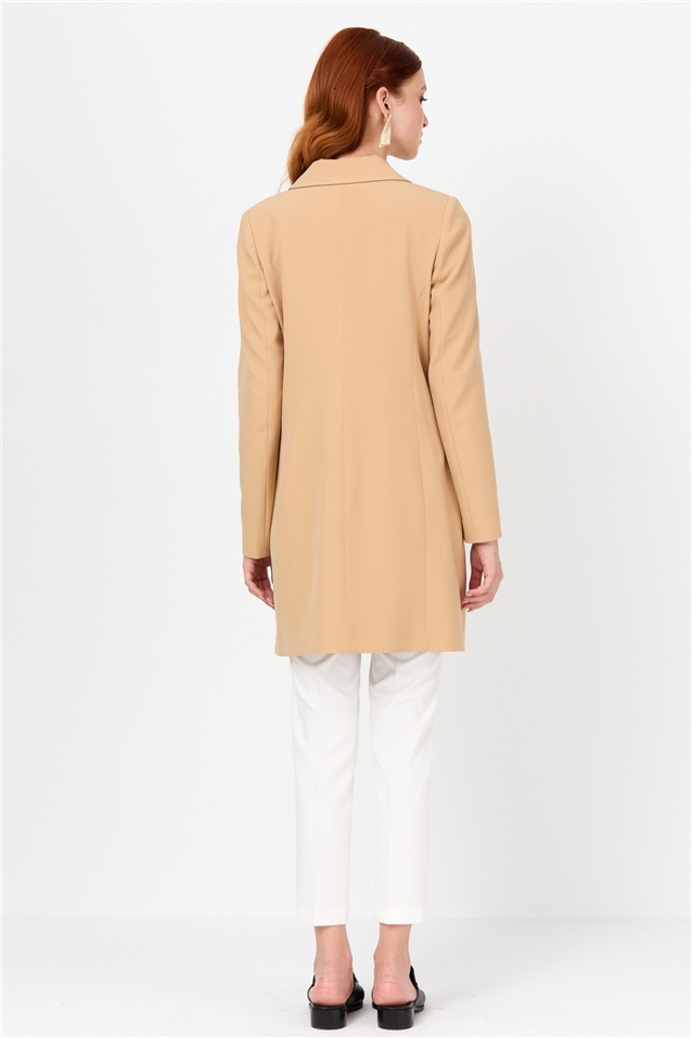 NİHAN Jacket Nihan Kruvaze Ceket  Camel_modest