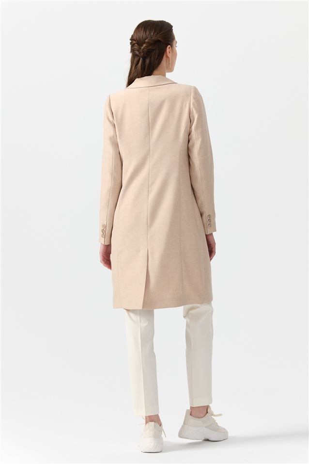 NİHAN Jacket Nihan Kruvaze Ceket  Taş_modest